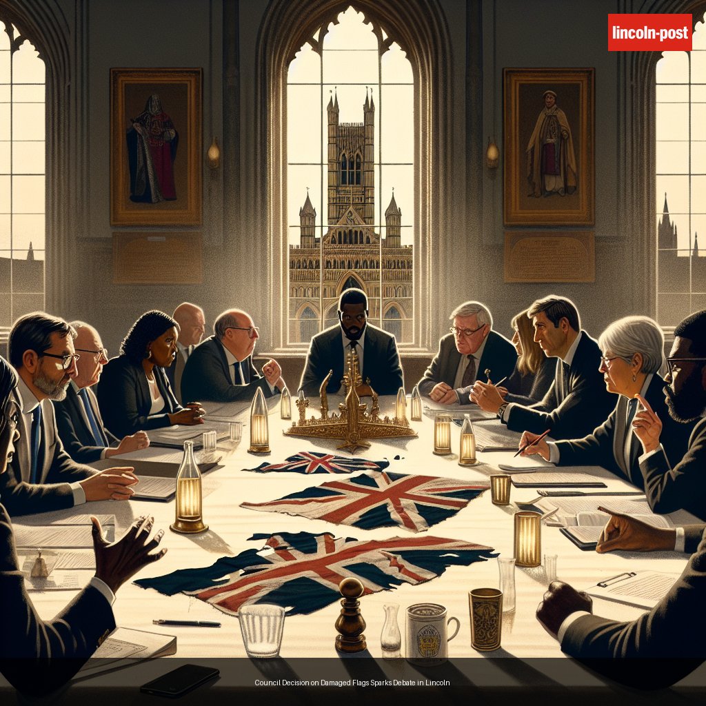 Council Decision on Damaged Flags Sparks Debate in Lincoln