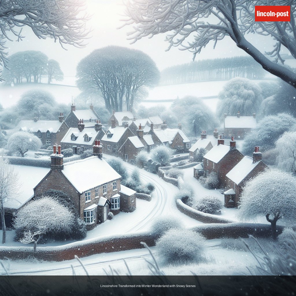 Lincolnshire Transformed into Winter Wonderland with Snowy Scenes