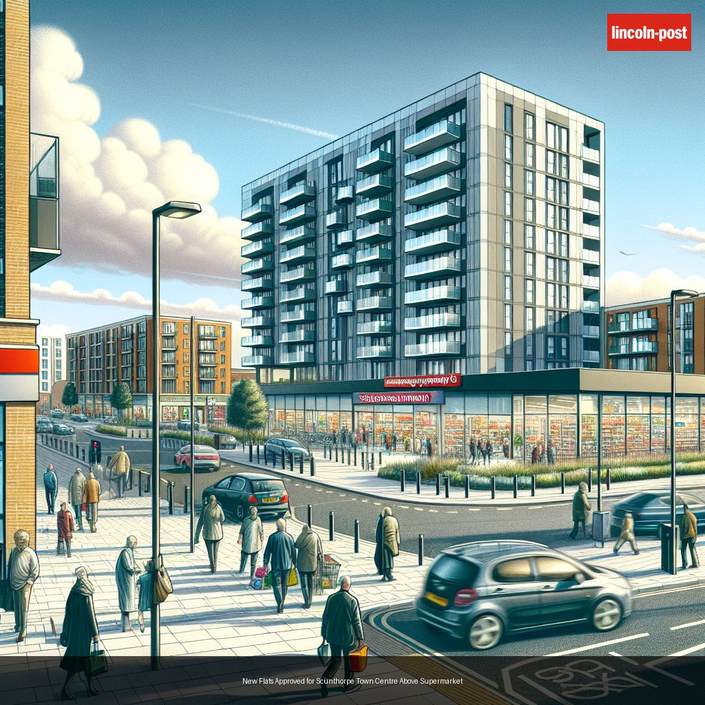 New Flats Approved for Scunthorpe Town Centre Above Supermarket