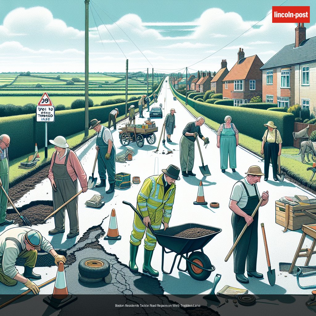 Boston Residents Tackle Road Repairs on Well-Trodden Lane