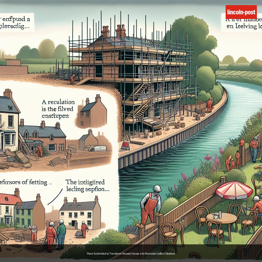 Plans Submitted to Transform Disused House into Riverside Café in Sleaford