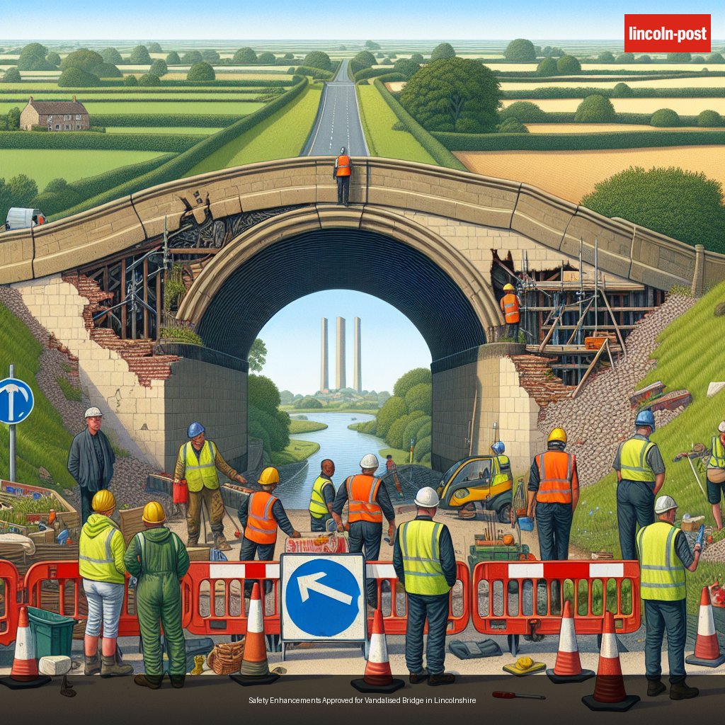 Safety Enhancements Approved for Vandalised Bridge in Lincolnshire