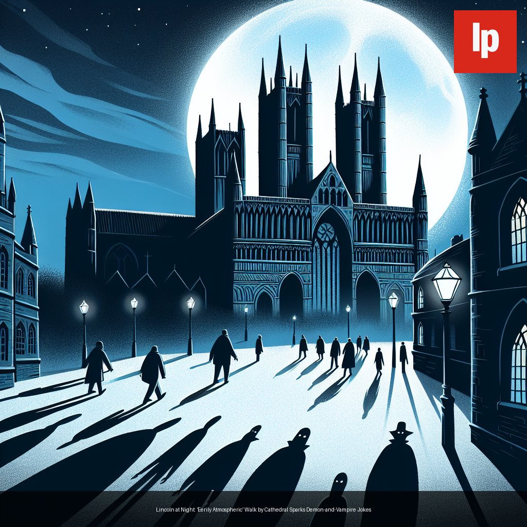 Lincoln at Night: ‘Eerily Atmospheric’ Walk by Cathedral Sparks Demon-and-Vampire Jokes