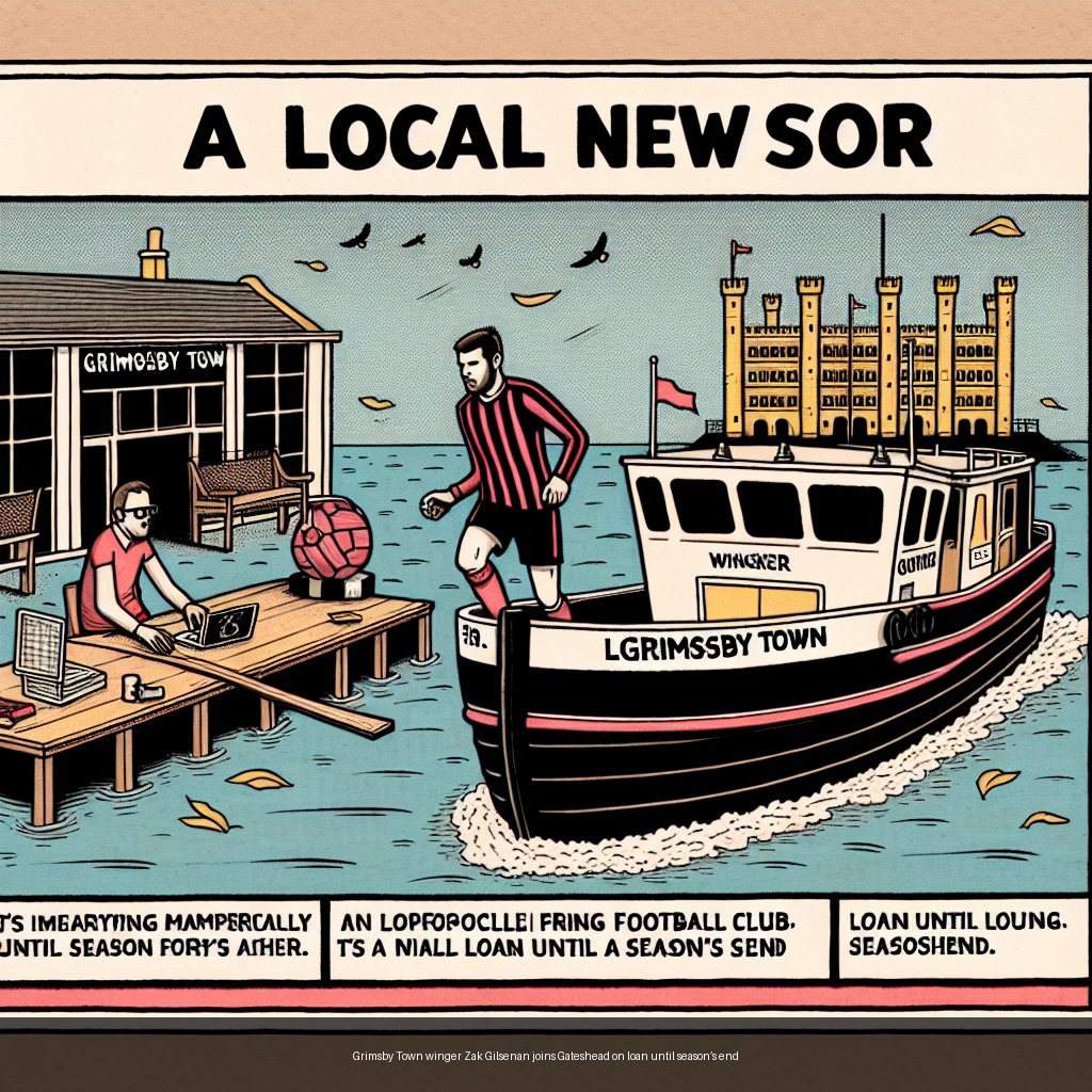 Grimsby Town winger Zak Gilsenan joins Gateshead on loan until season’s end