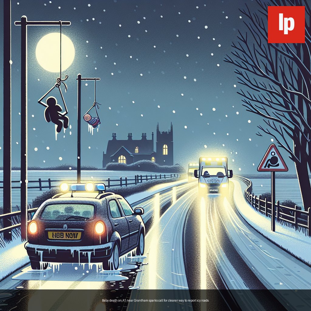 Baby death on A1 near Grantham sparks call for clearer way to report icy roads