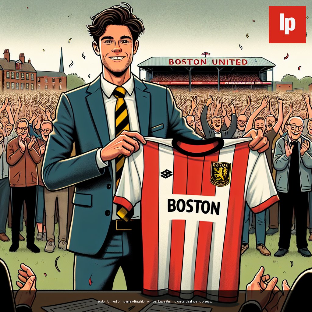 Boston United bring in ex-Brighton winger Luca Barrington on deal to end of season