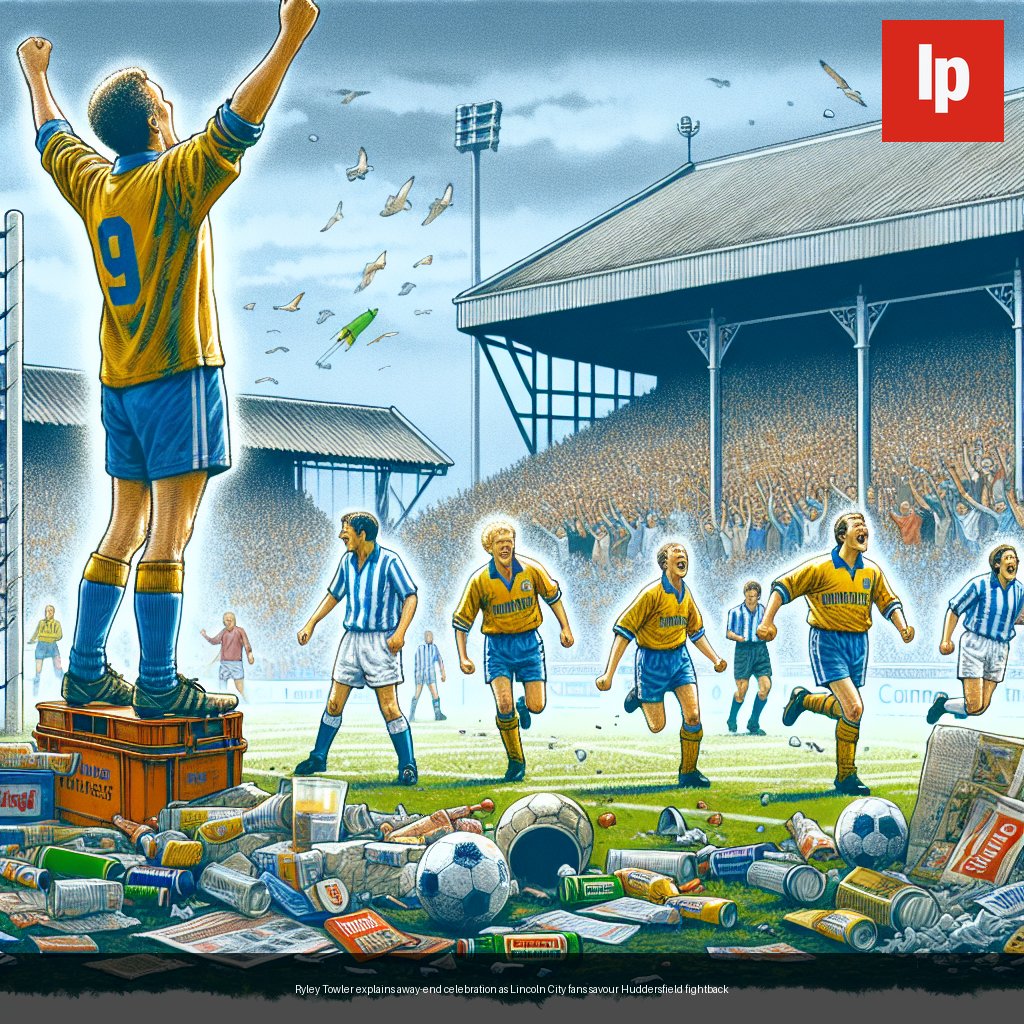 Ryley Towler explains away-end celebration as Lincoln City fans savour Huddersfield fightback