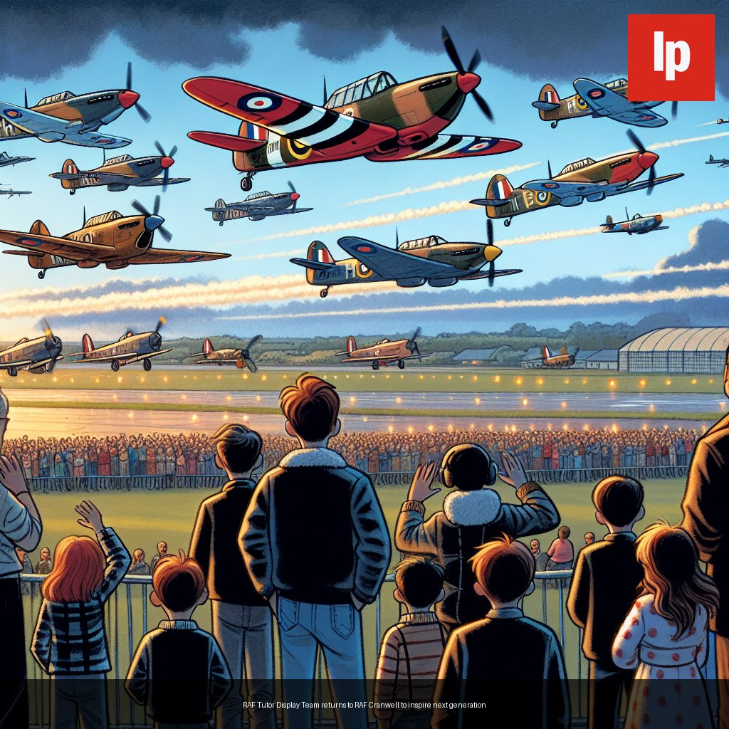 RAF Tutor Display Team returns to RAF Cranwell to inspire next generation