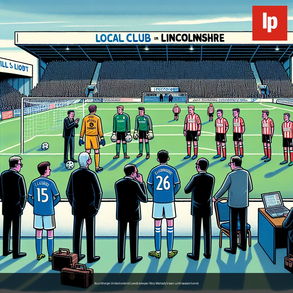 Scunthorpe United extend Leeds keeper Rory Mahady’s loan until season’s end